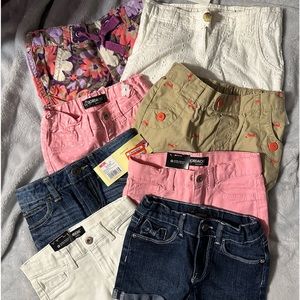 8 pairs of little girls shorts